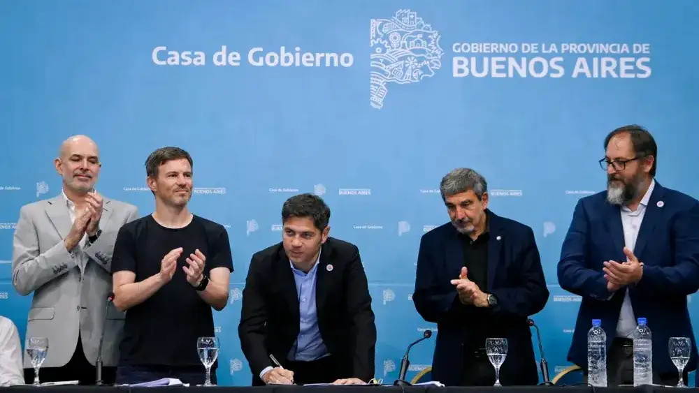 El gobernador, Axel Kicillof, anunció una inversión de $3.000 millones para impulsar proyectos de investigación científica, que tendrán impacto en pymes y cooperativas bonaerenses. (Gobernación)