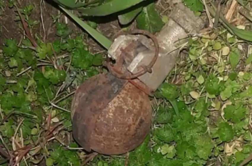 Encuentran una granada en un terreno baldío