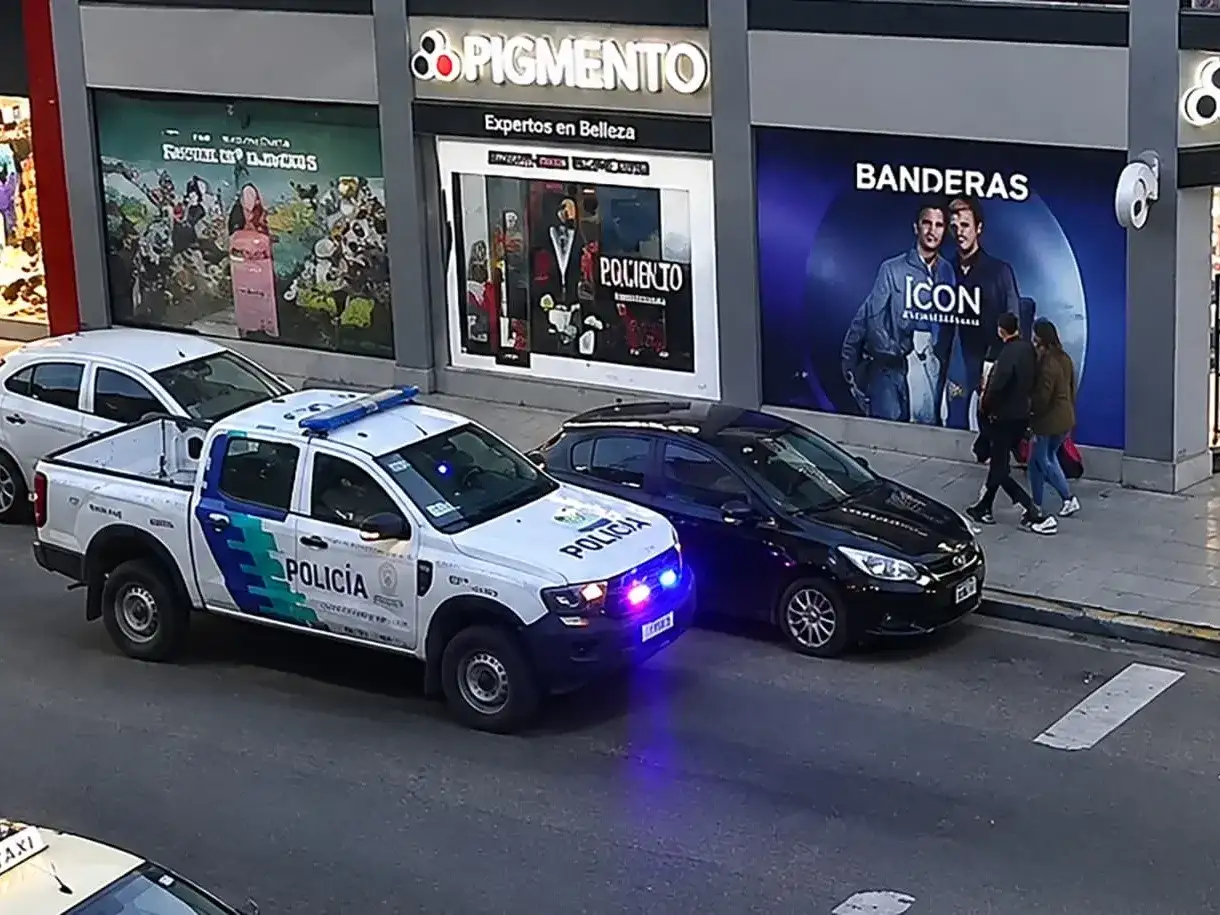 Con la información aportada desde el centro de monitoreo, un móvil policial se dirigió hasta el lugar. Allí, los efectivos constataron que el vehículo circulaba con un dominio apócrifo.