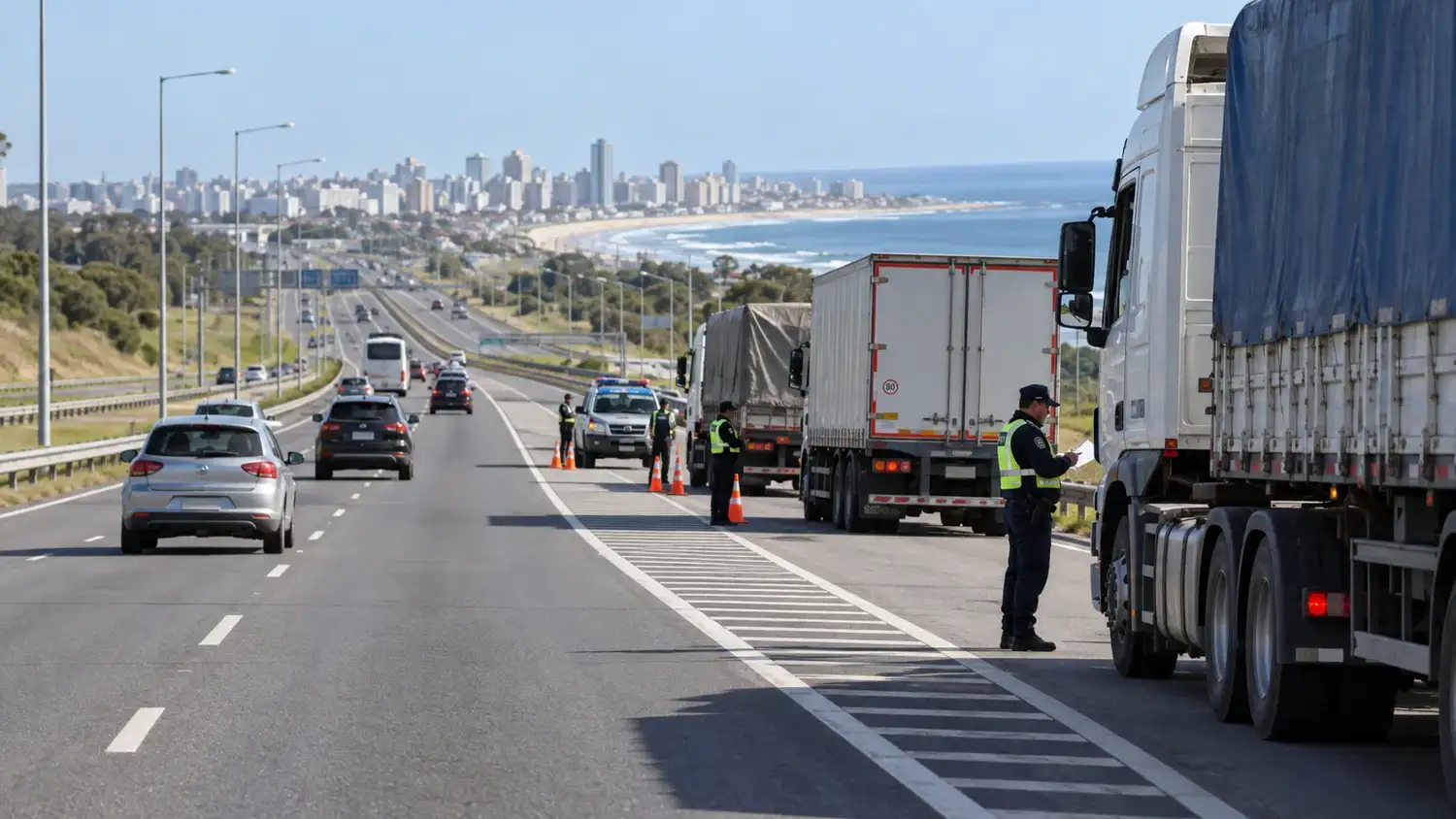 Restringen la circulación de camiones en las rutas hacia Mar del Plata por el fin de semana largo