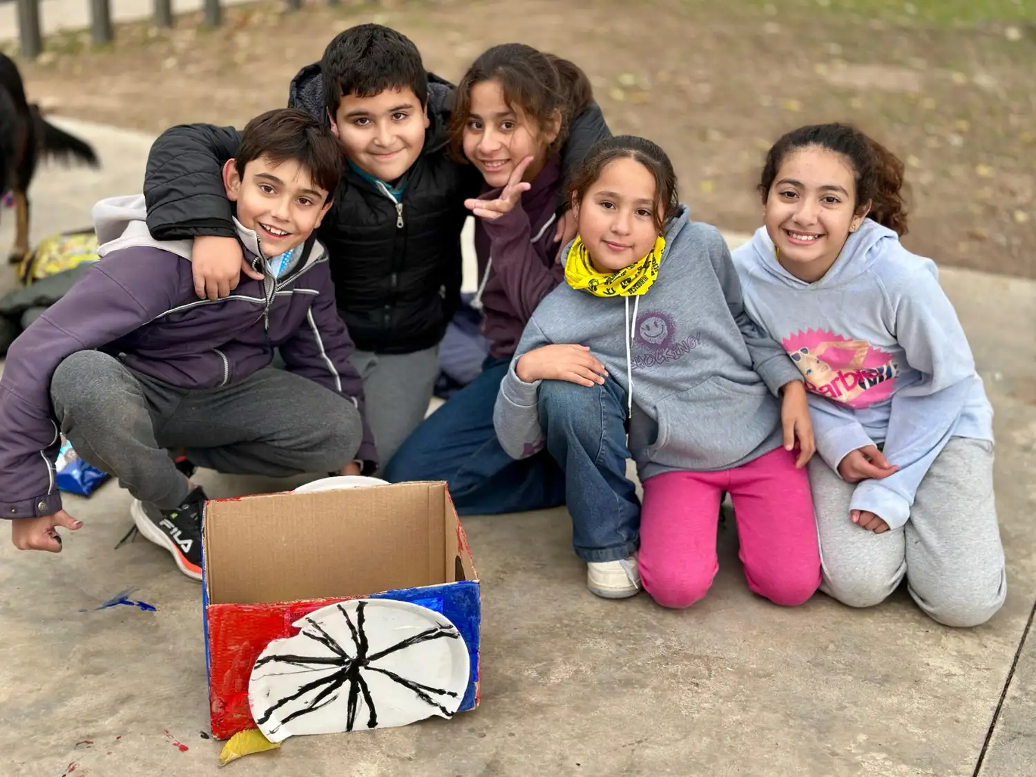 Los niños que formaron parte de la actividad.