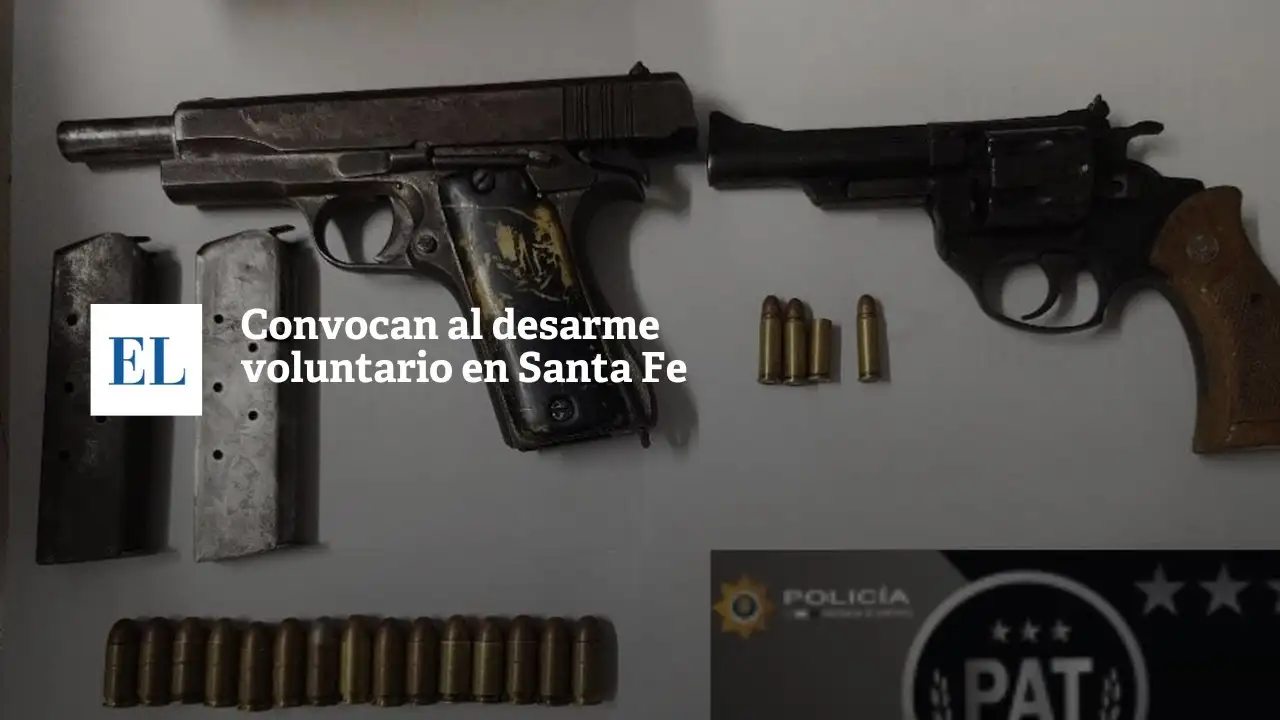 Santa Fe: convocan al desarme voluntario de armas