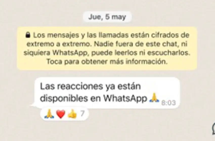 Las nuevas funciones de WhatsApp: reacciones con emojis y archivos de hasta 2GB