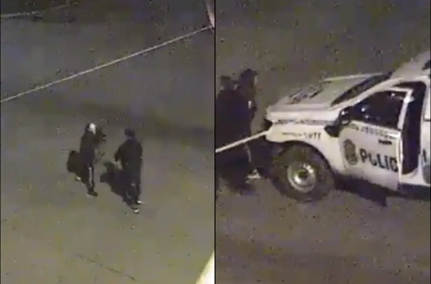Video: “Titanes en el ring” en la avenida Colón