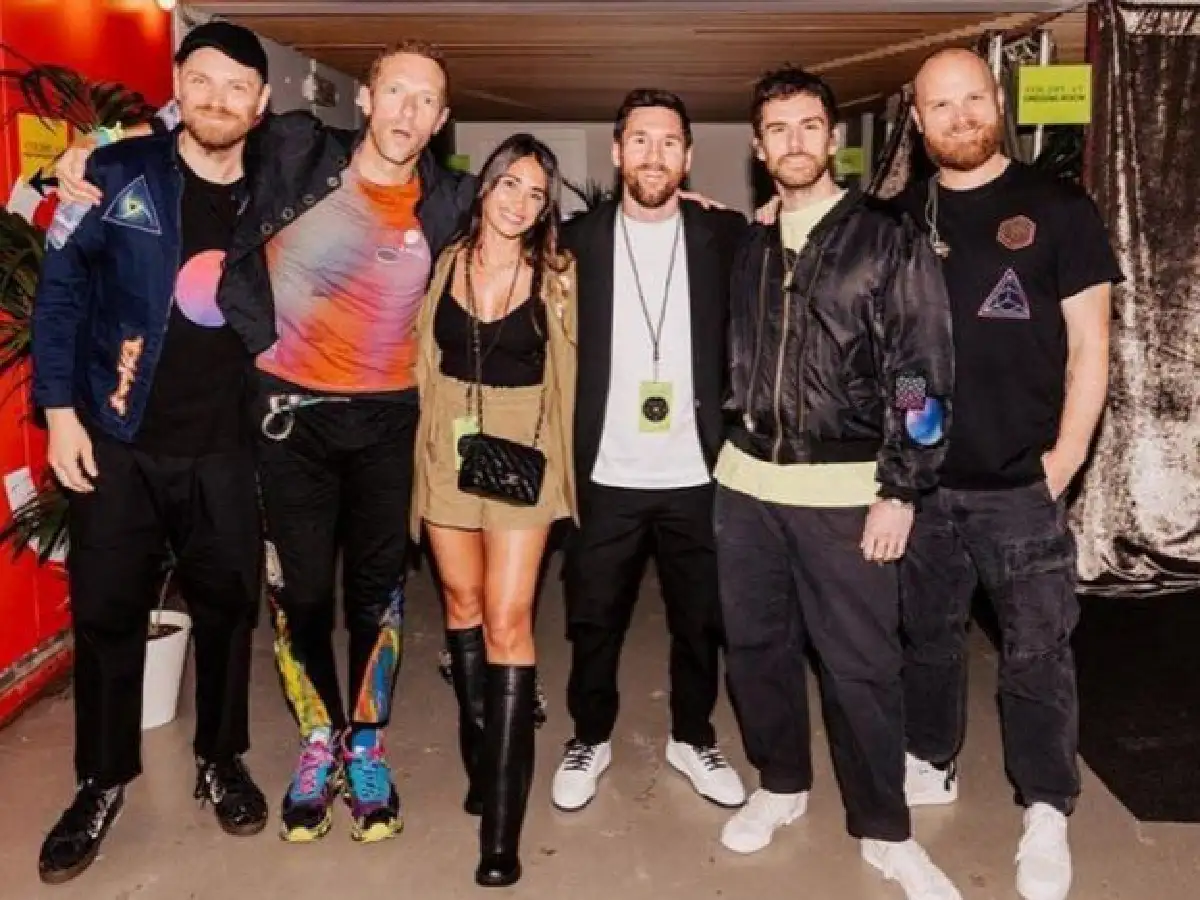 Messi, ovacionado durante el concierto de Coldplay en Barcelona