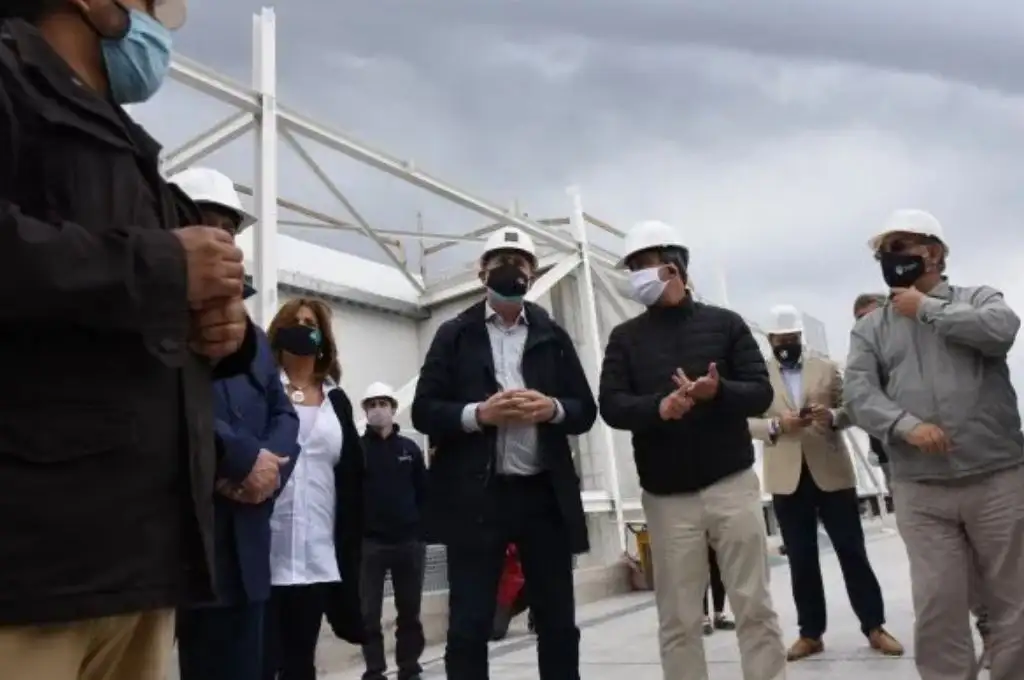 Javkin junto al Gobernador recorrieron obras en Rosario