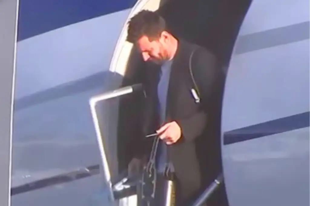 Messi llegó al país.