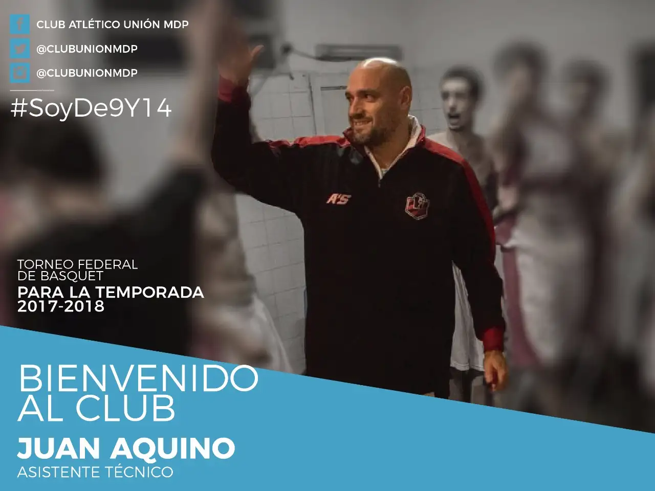 Unión suma asistente técnico: Juan Aquino
