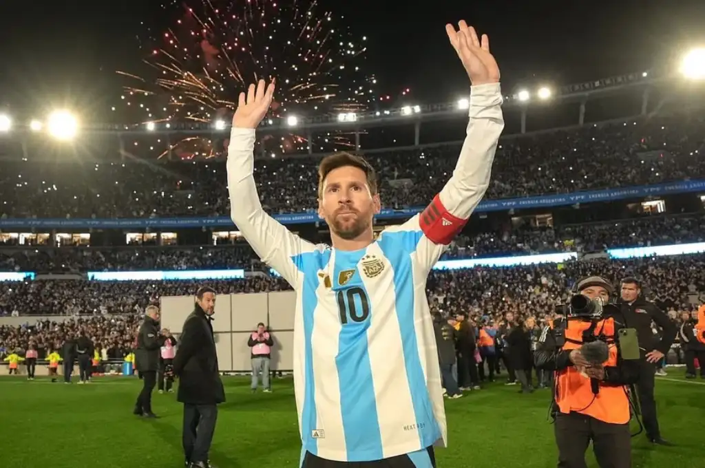 Messi vivió una noche muy emotiva en el Monumental.
Fotografía: redes sociales (@leomessi)
