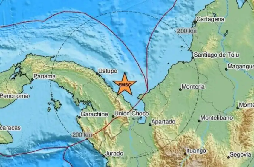 Sismo de magnitud 6,6 sacude frontera entre Colombia y Panamá