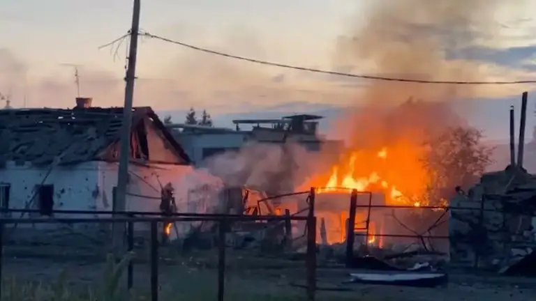 Una toma de la ciudad rusa de Sudzha en medio de la incursión de tropas ucranianas en la región de Kursk