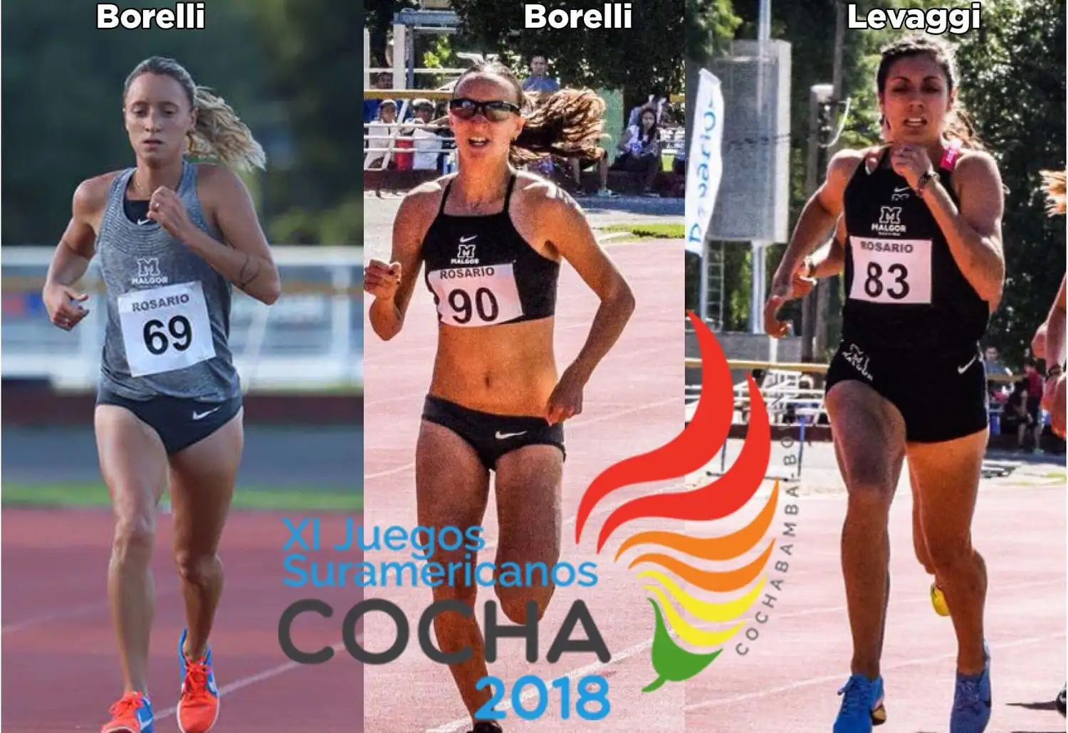 Las hermanas Borelli y Levaggi a los ODESUR