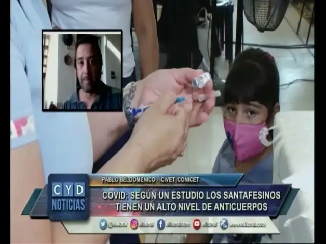 COVID: según un estudio los santafesinos tienen un alto nivel de anticuerpos