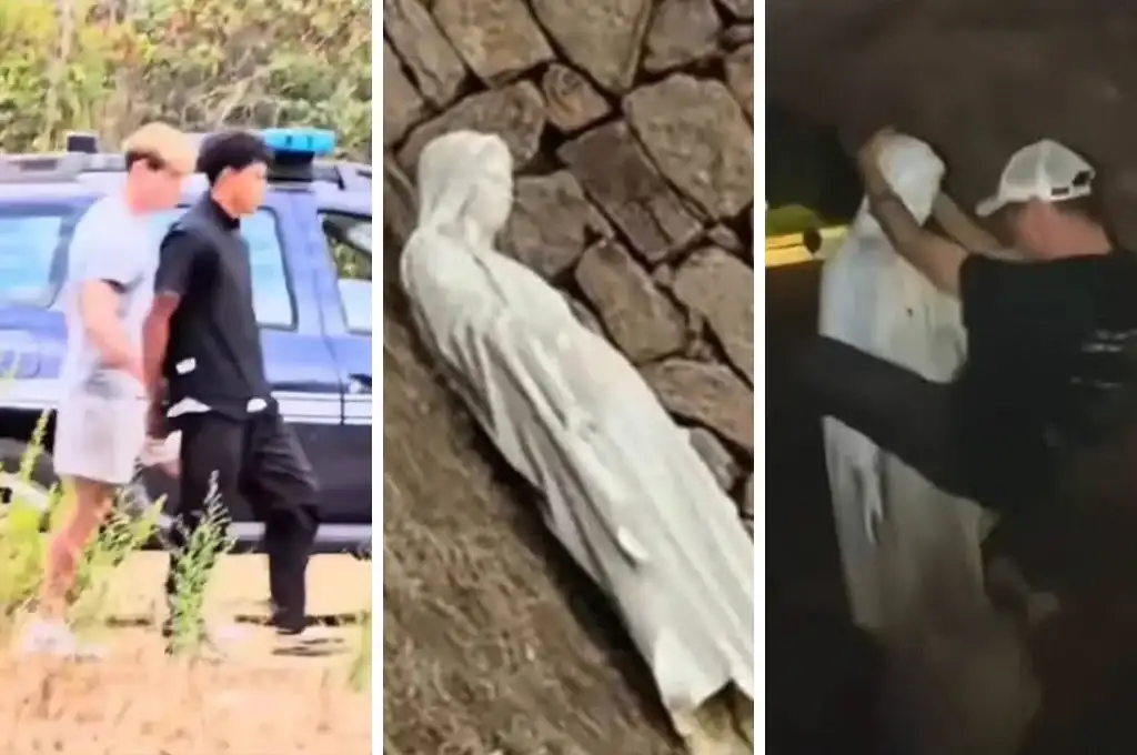 Dos jóvenes fueron arrestados tras destruir una imagen de la Virgen en Córcega.