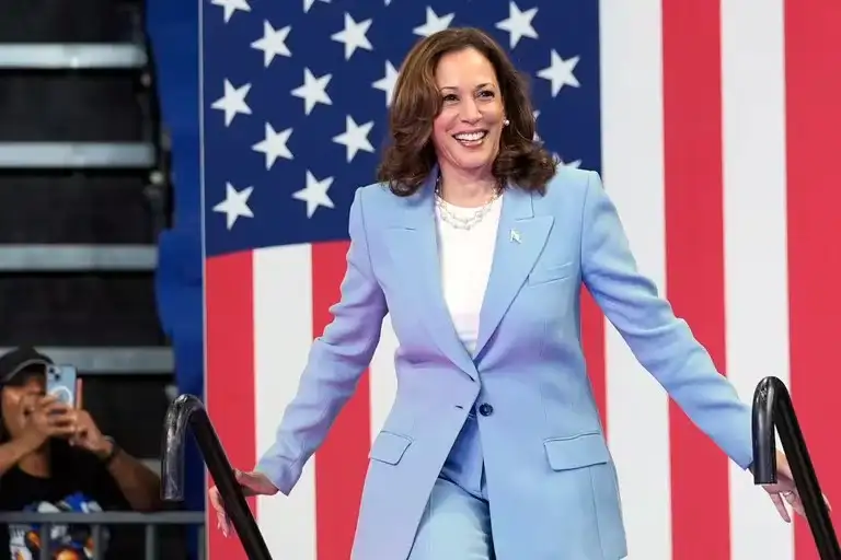 La candidata demócrata, Kamala Harris.