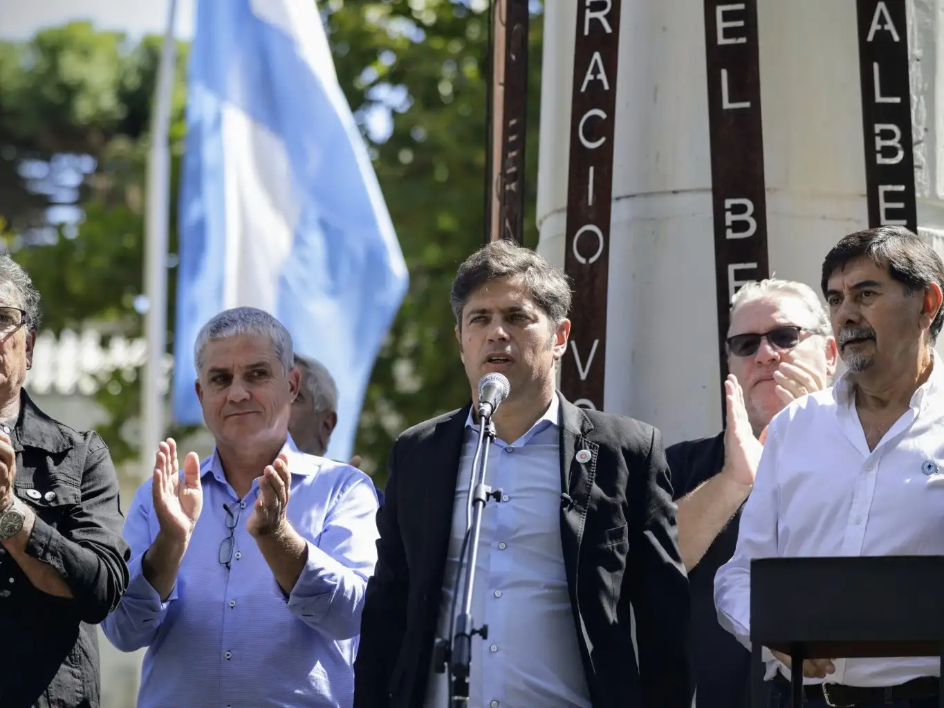 El gobernador Kicillof participó de un acto en La Plata.