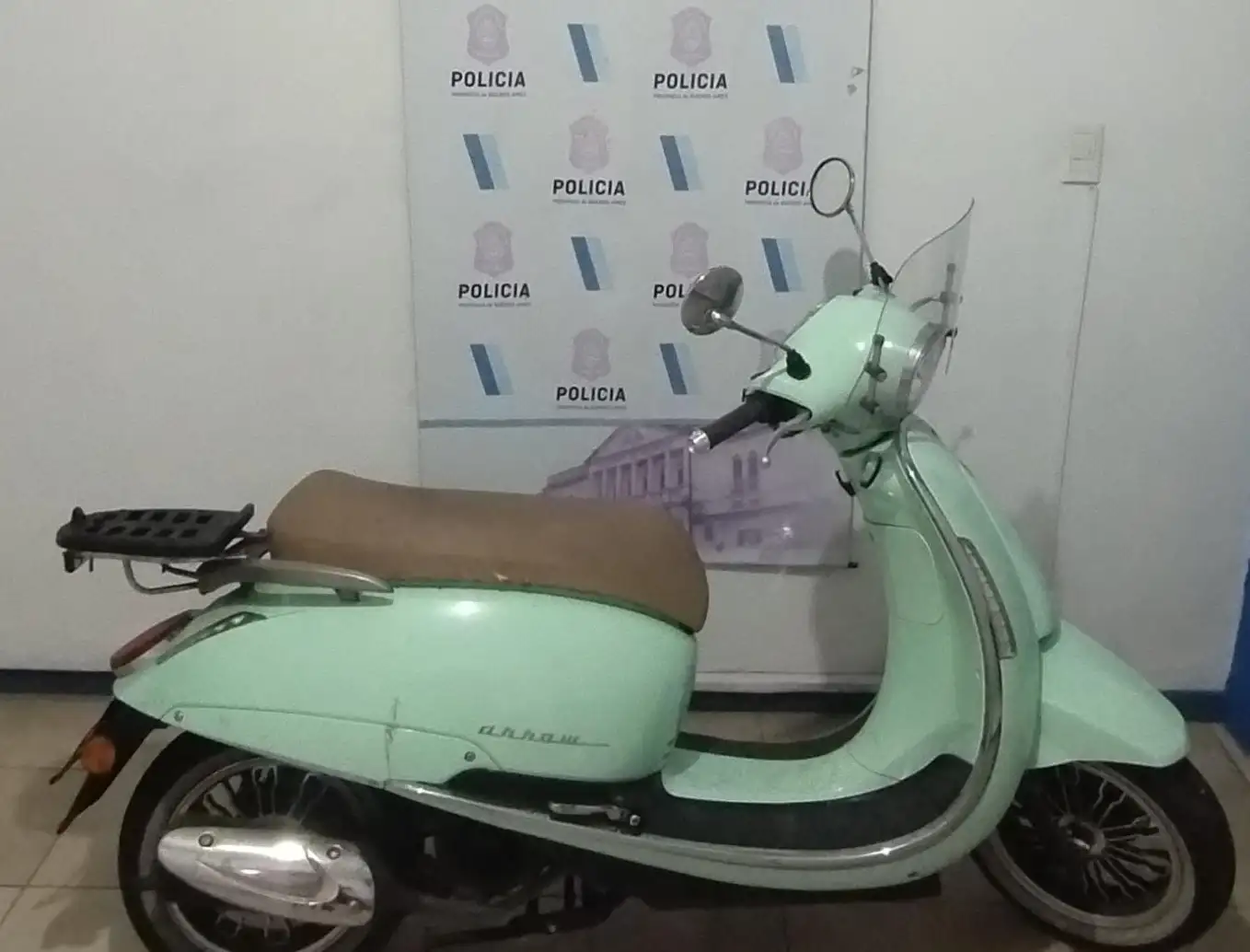 La moto había sido robada en un hecho reciente.