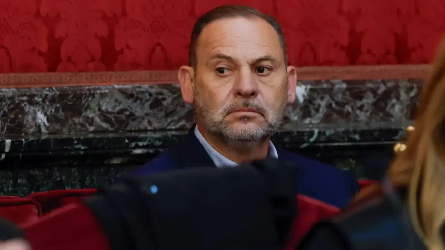 Condenaron a 24 años de cárcel por corrupción al exministro de Transporte de España, José Luis Ábalos. (Foto: EFE - J.J. Guillén - Pool)