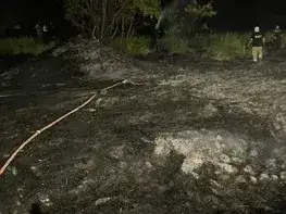 El fuego se habría iniciado de manera intencional según las primeras informaciones.