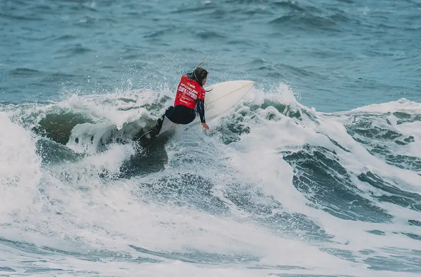 Punto de inicio para el Rip Curl Pro de Playa Grande