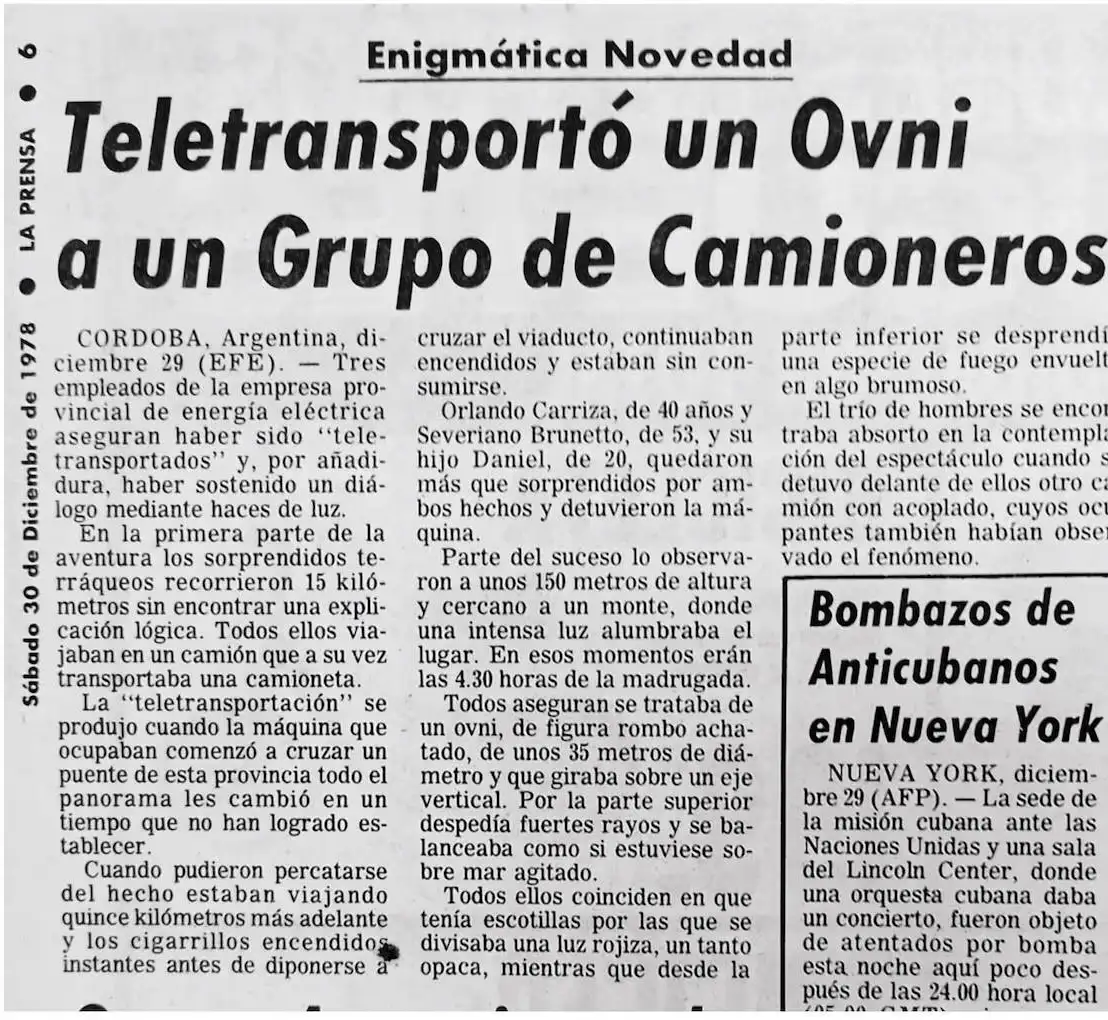 caso ovni córdoba periodicos