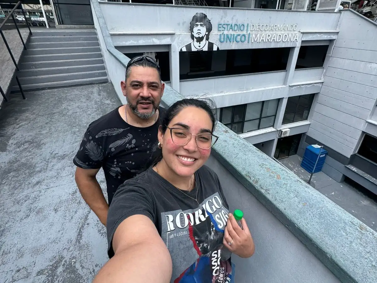 Milagros nieva y su papa