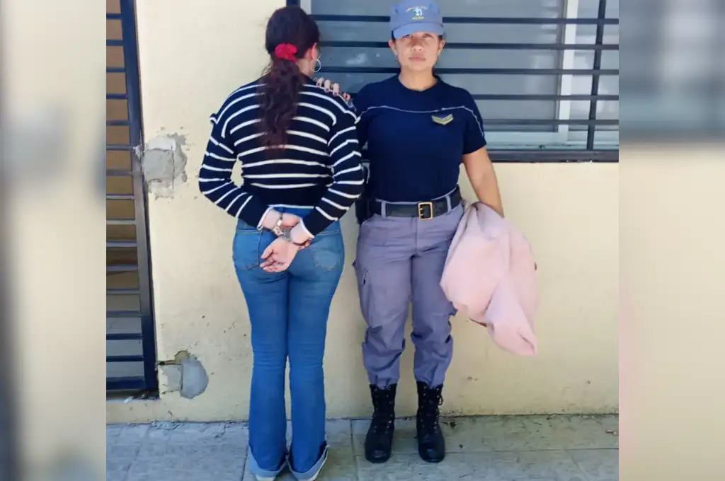La mujer detenida.