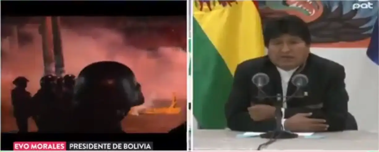 Evo Morales denunció un golpe de Estado en Bolivia