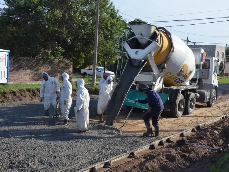 Las obras no se detienen en la ciudad.