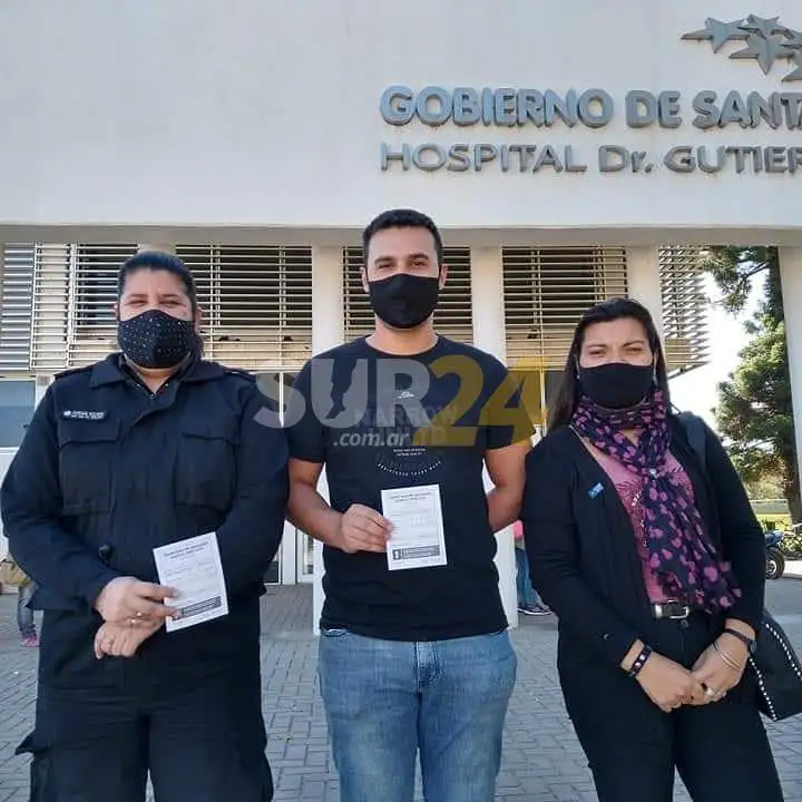 Ya vacunan al personal policial contra Covid-19