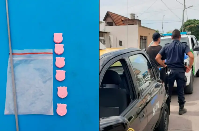 Taxista apretó el botón antipánico: su pasajero tenía pastillas de éxtasis 
