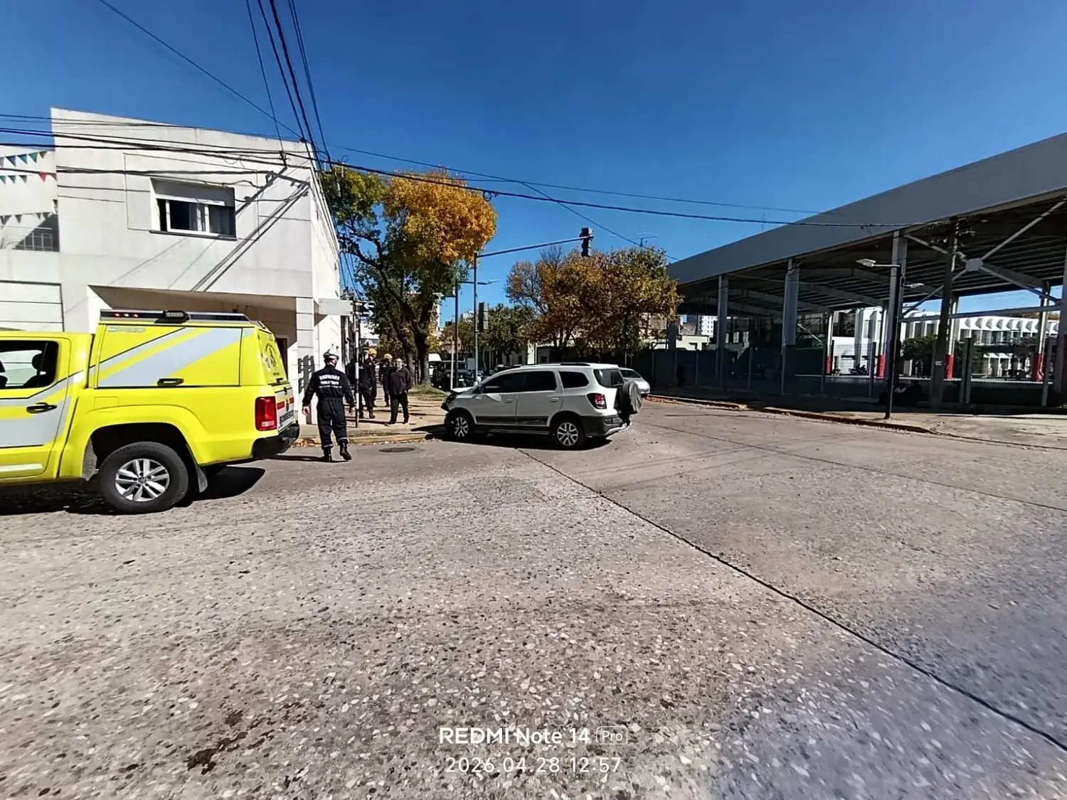 Accidente vial en pleno centro de Venado Tuerto.
