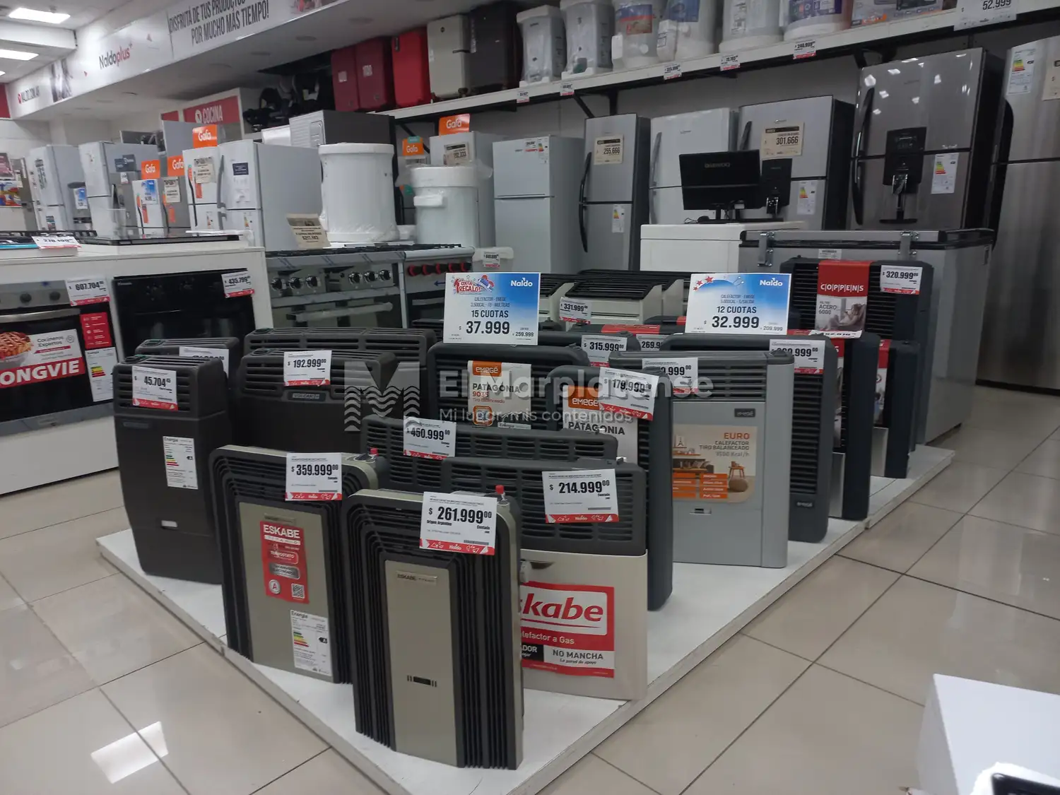 Comercios locales afirmaron un crecimiento en las ventas de artefactos para la calefacción.