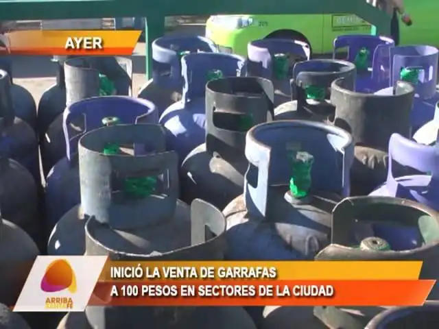 Ponce inició la venta de garrafas a 100 pesos en sectores de la ciudad