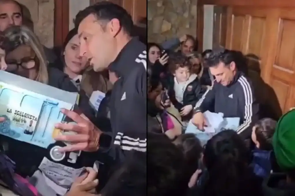 Lionel Scaloni llegó a Pujato