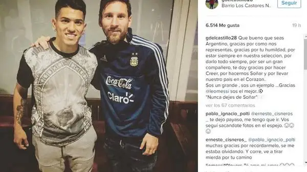 Messi, con ropa de la Selección tras la renuncia