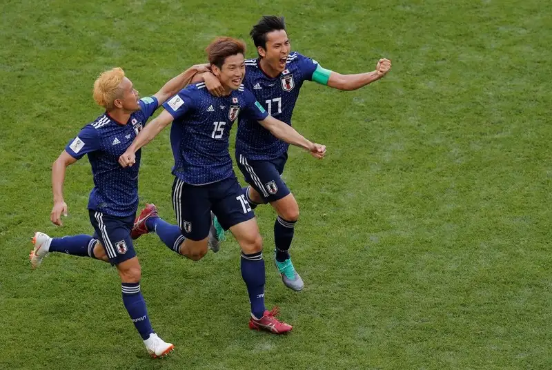 Japón dio la sorpresa y derrotó a Colombia por 2-1