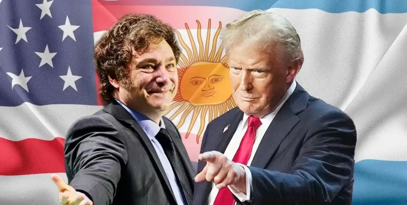 Javier Milei y Donald Trump, presidentes de Argentina y Estados Unidos respectivamente.