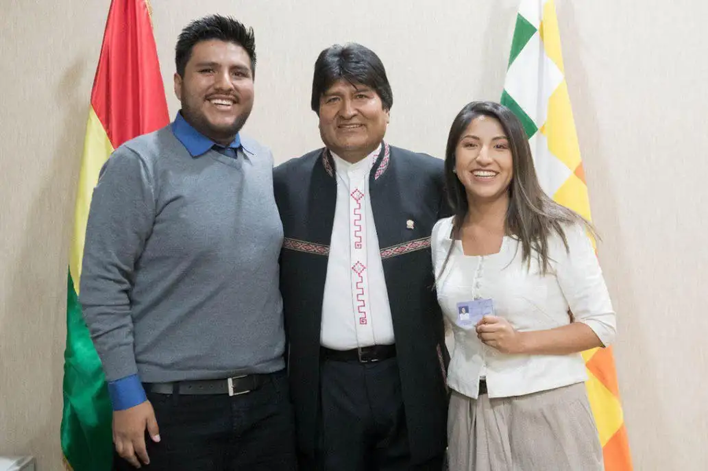 Los hijos de Evo Morales viajan a la Argentina