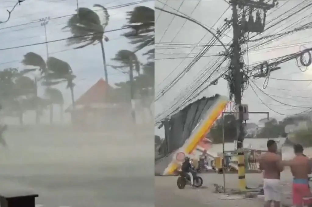 Fuertes ráfagas de viento en Brasil