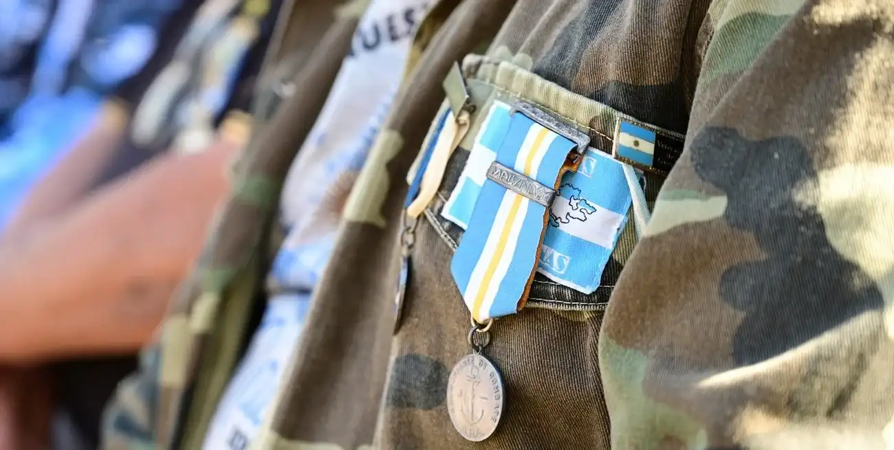 Postal de uno de los más recientes aniversarios de la guerra de Malvinas Día del Veterano y de los caídos. Crédito: Flavio Raina