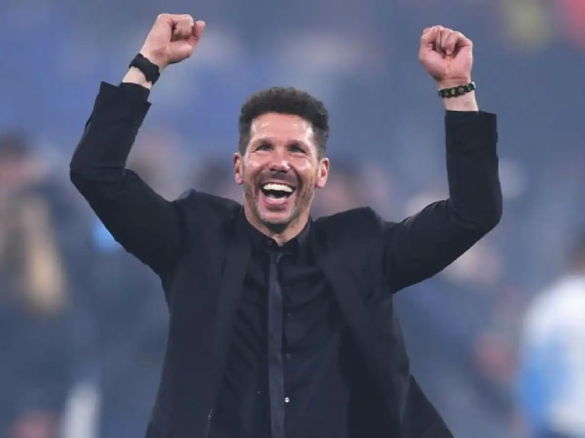 Simeone se siente "feliz" en Atlético 