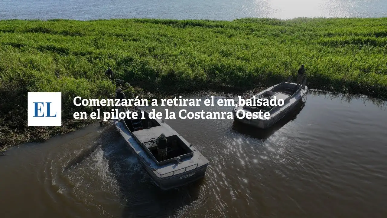 Comenzarán a retirar el embalsado en el pilote 1 de la Costanera Oeste