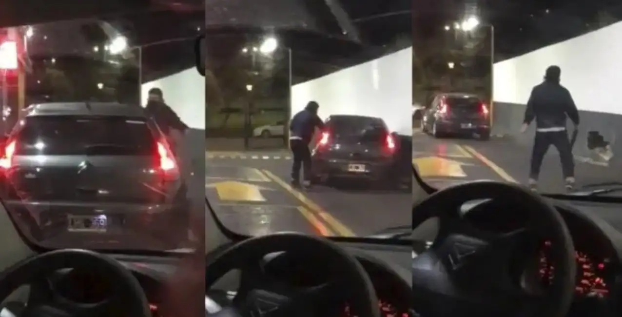 Relatos salvajes: discutieron y casi aplasta con el auto contra la pared a una mujer