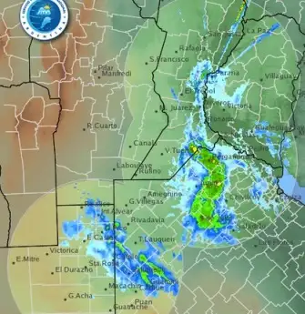 Alerta por lluvias intensas para el centro y sur de Santa Fe