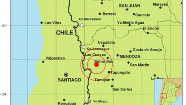 Un fuerte temblor en Mendoza generó temor en otras zonas