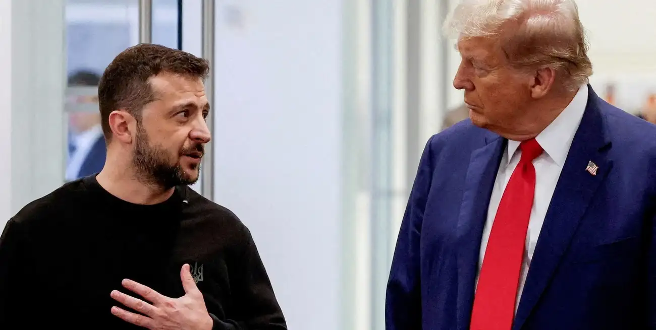 Donald Trump y Volodymyr Zelenskiy en Nueva York el pasado 24 de septiembre. Crédito: Shannon Stapleton/Reuters