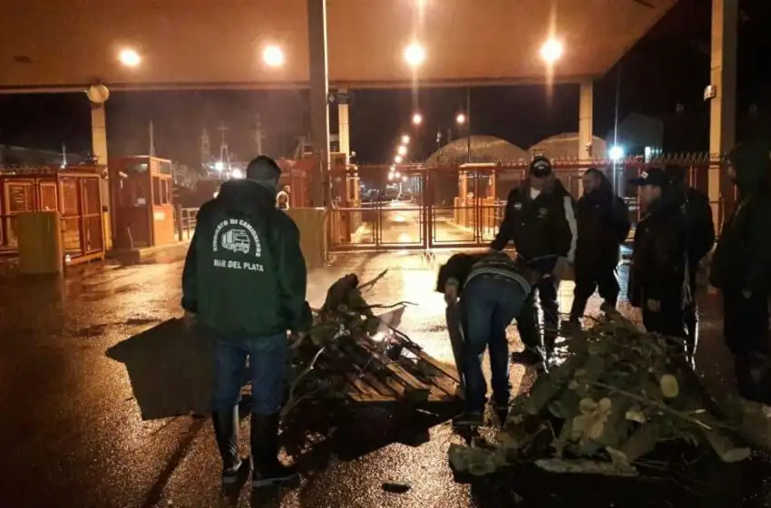 Camioneros bloquean el acceso al Puerto local