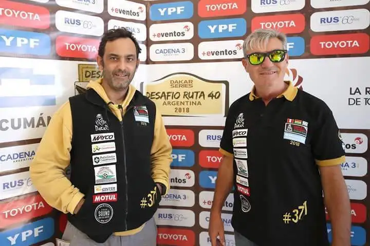 Gándara y Martínez listos para el Desafío Ruta 40