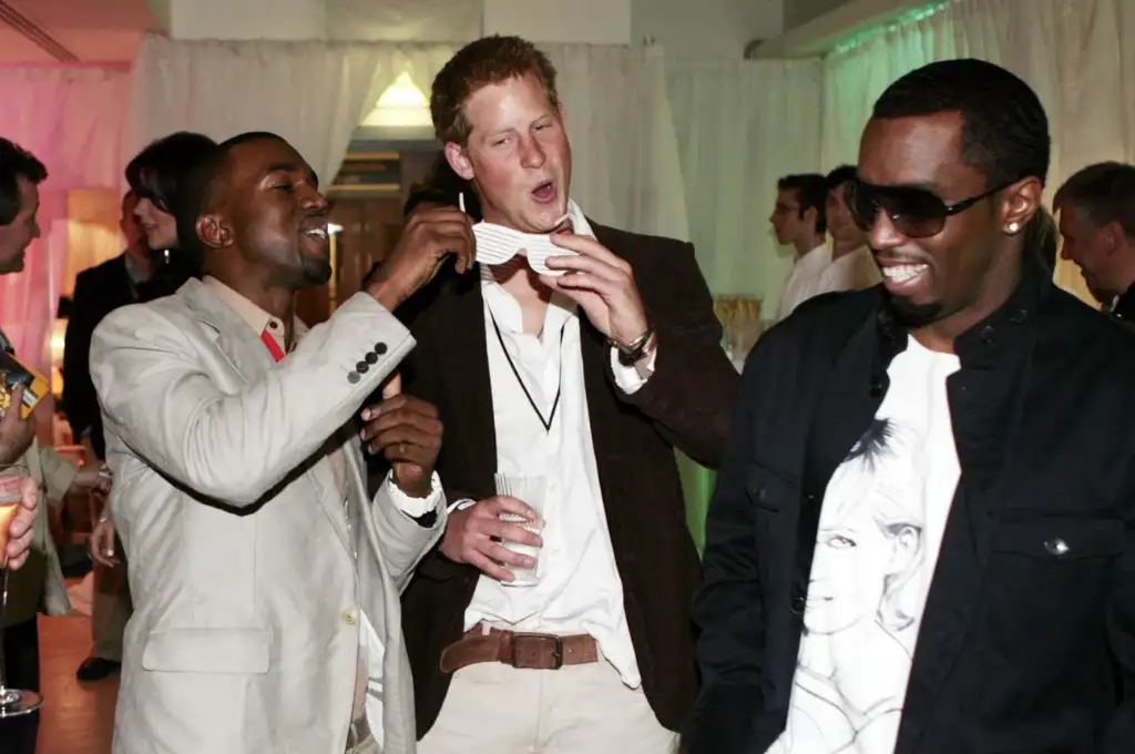 Kanye West, Prince Harry y Sean Combs.